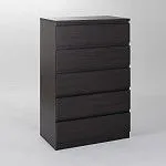 МАЛЬТА комод ИКЕА / IKEA 5 ящиков 80х121 Дуб Венге | изображение 1