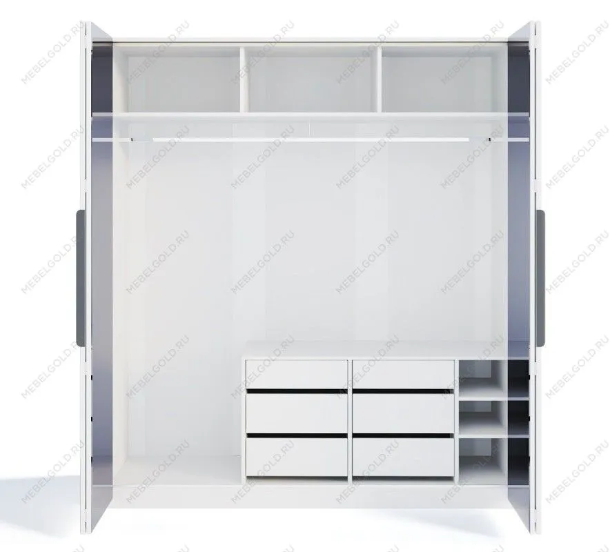 Шкаф Стелла 4-дверный белый | изображение 2