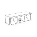 Полка навесная Сага, 3 секции, темно-бирюзовая/ясень | изображение 8