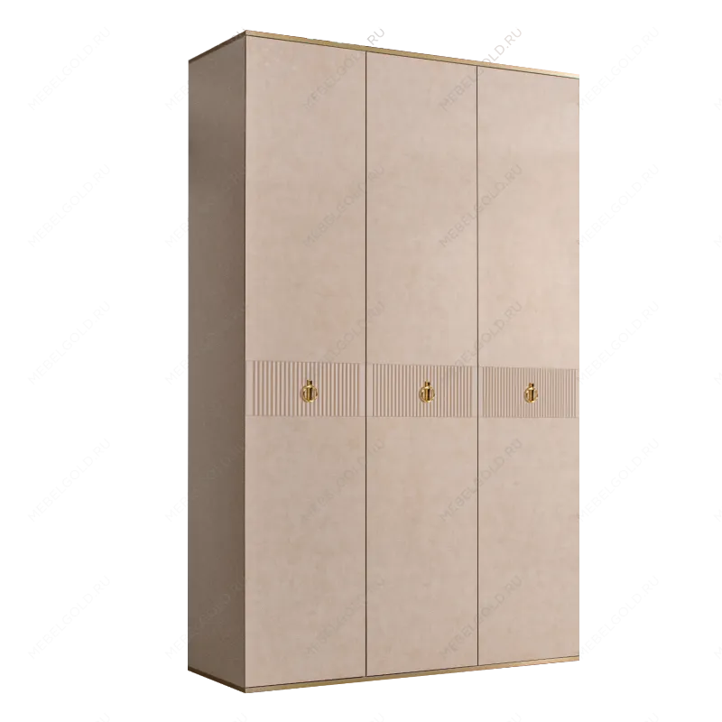 Шкаф 3-х дверный Римини СОЛО (Латте/Золото) РМШ2/3(s)