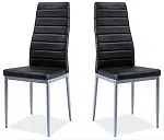 Стул кухонный Signal H261 BIS (черный/алюминий) | изображение 1