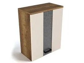 Шкаф со стеклом ШСТ-60, Адель (600*320*742) Кашемир, 20131