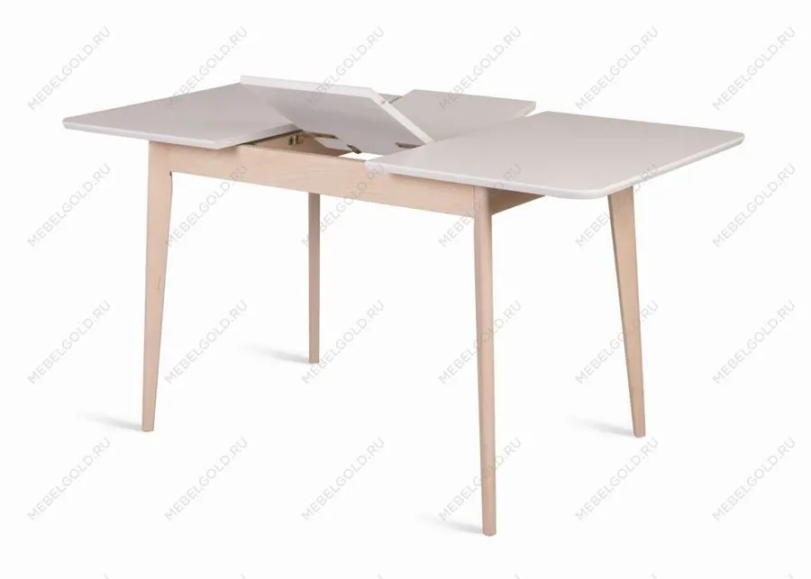 Стол Рэй-1200 (беленый дуб/белая эмаль) | изображение 2