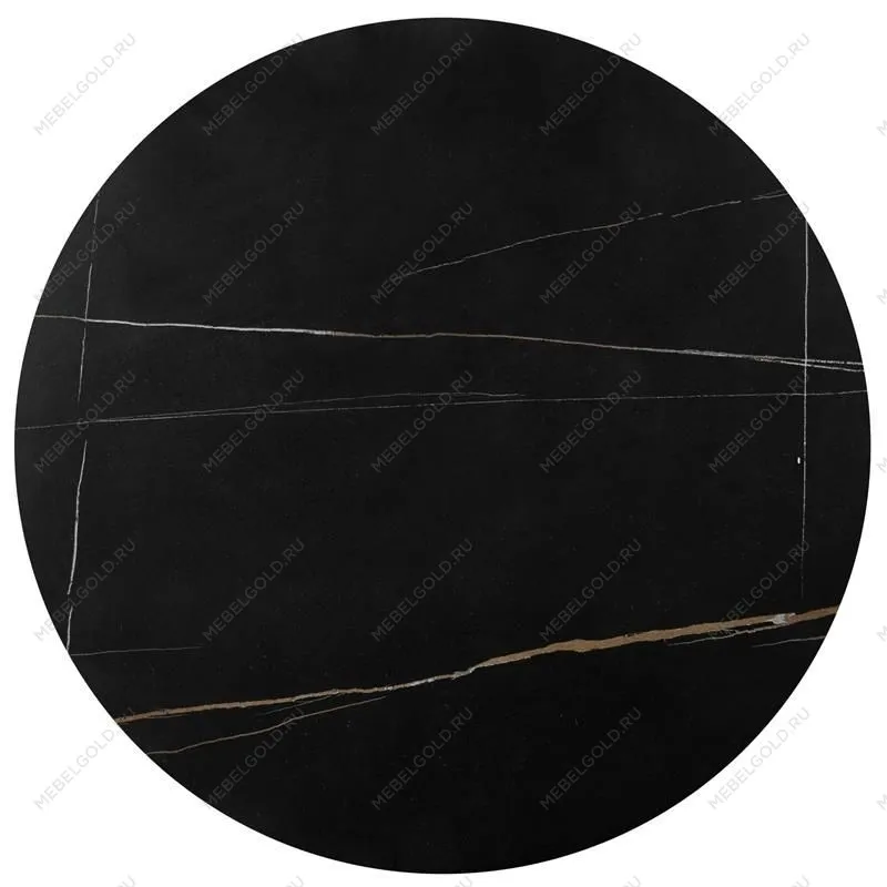 Комплект Halmar FATIMA, 2 стола журнальных (черный мрамор/золотой) | изображение 1