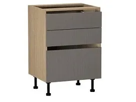 Стол с ящиками СЯ-60, Женева (600*520*870) Дуб Палермо/Серый камень , 22064