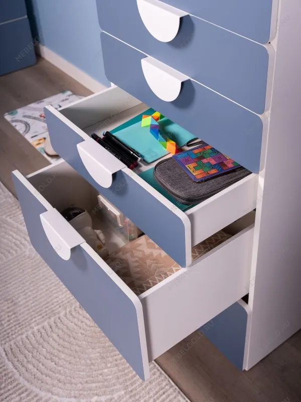 Комод Пикси, 6 ящиков 60x57x120, озорной василек | изображение 5