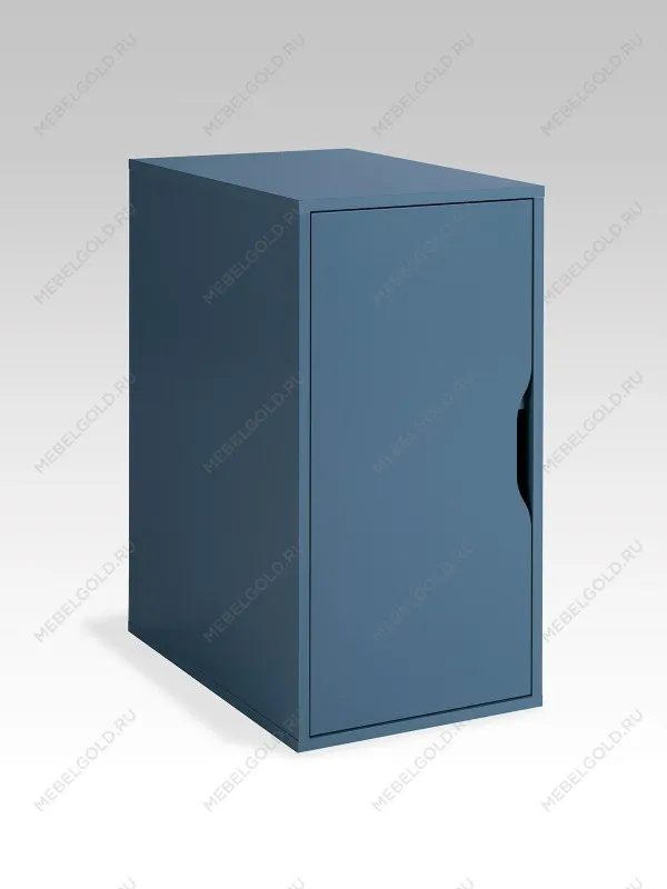 Тумба с дверцей Ингар, 36х71х53 серо-бирюзовая | изображение 6