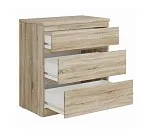 КАСТОР (KULLEN) комод ИКЕА / IKEA 3 ящика сонома | изображение 2