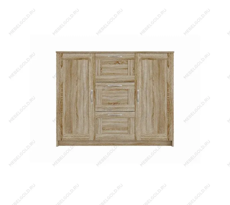 BRIMNES / СИРИУС тумба ИКЕА / IKEA 2 двери и 3 ящика 117х95 сонома | изображение 1