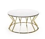 Стол журнальный Halmar AFINA (зеркало/золотой) | изображение 1