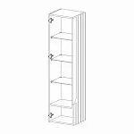 Шкаф навесной Лоренсо Графит МН-043-02 | изображение 1