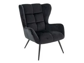 Кресло Signal LOUIS Velvet 19 (черный/черный)