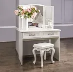 Зеркало трельяж Мишель для туалетного столика белый матовый | изображение 3