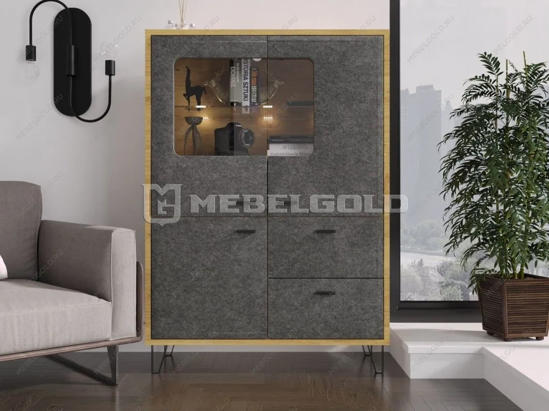 Тумба Грейс KOM2W1D2S с подсветкой | изображение 2