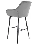 Барный стул Signal CHERRY H-1 VELVET (серый/черный) | изображение 3