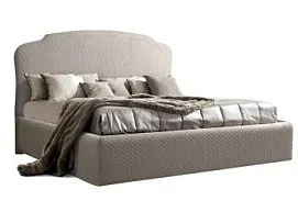 Кровать Римини 1,8 м, с подъемным механизмом (светло-серый), РМКР180-2[3], стеганые царги