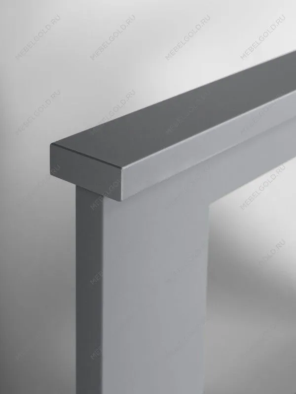 Кровать двуспальная Сага, 160х200 см, серая | изображение 2