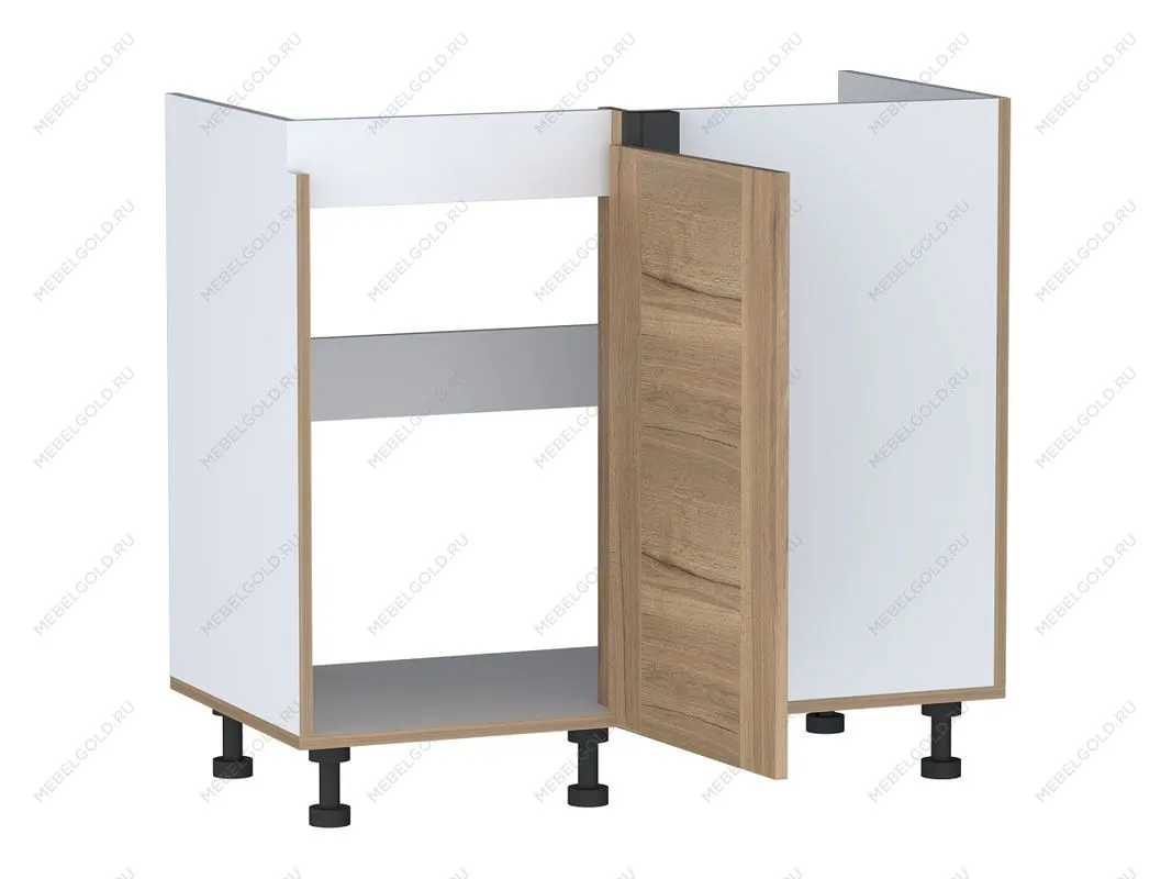 Стол под мойку угловой СМУ-100 левый, Сити (900*470*820) Дуб Галифакс натуральный, 20810 | изображение 1