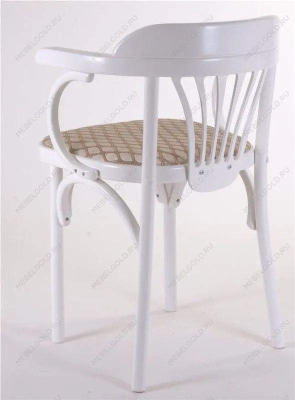 Стул Михаэль мягкий (эмаль белая, ткань 1 beige) | изображение 7