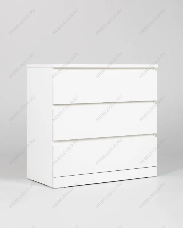 МАЛЬМ / VARMA Комод ИКЕА / IKEA 3, 80x78x40, пигмент, белый | изображение 1