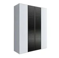Шкаф 4-х дв. Bogemia Air (Белый/Черный) БМШ2/4(2)