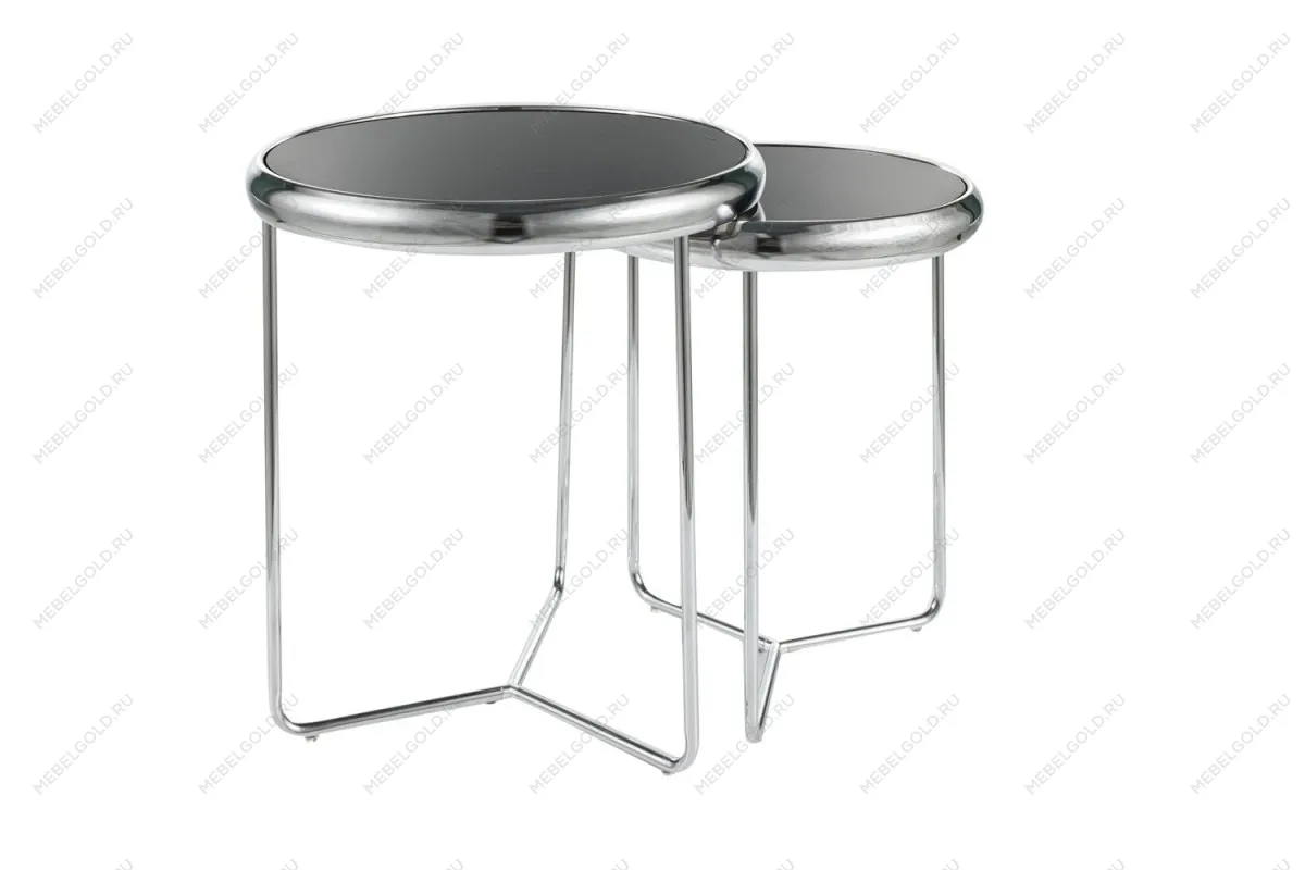 Комплект Signal SCARLET II (2 стола журнальных) черный/хром
