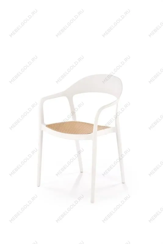 Стул кухонный Halmar K530 (белый/натуральный)