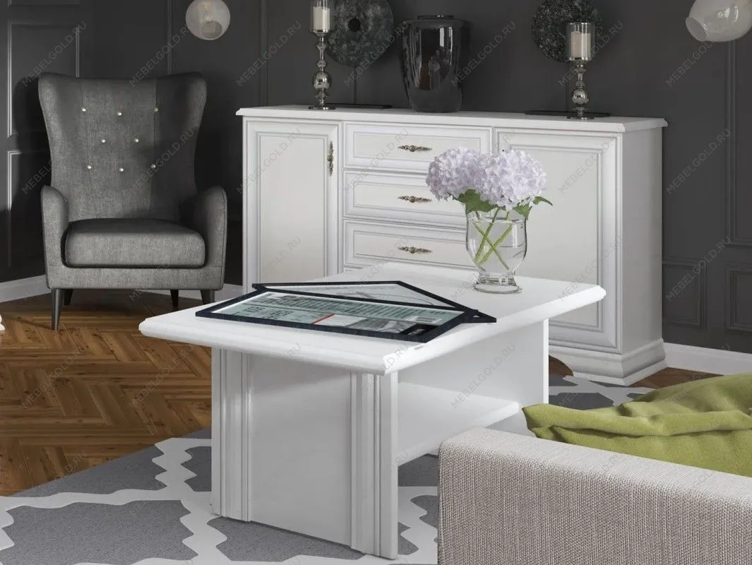 Стол журнальный Кентаки LAW белый | изображение 2