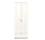 БРИМНЭС / СИРИУС Шкаф двудверный ИКЕА / IKEA белый с выдвижным ящиком | изображение 1