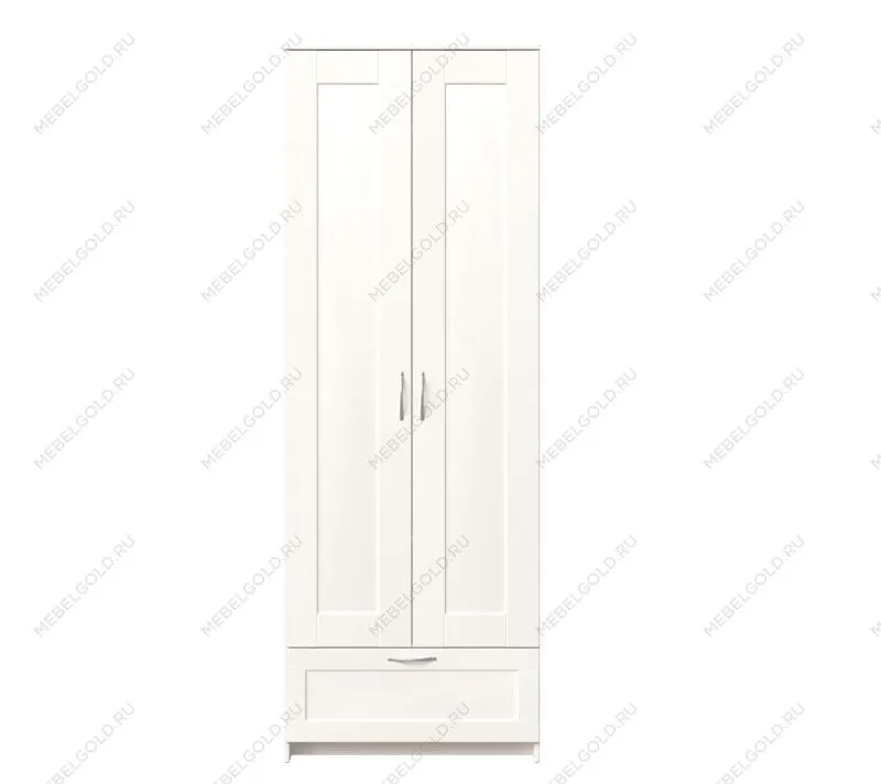 БРИМНЭС / СИРИУС Шкаф двудверный ИКЕА / IKEA белый с выдвижным ящиком | изображение 1