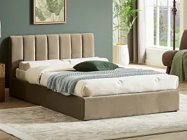 Кровать Signal MONTREAL Velvet Bluvel 28 (бежевый) 120/200