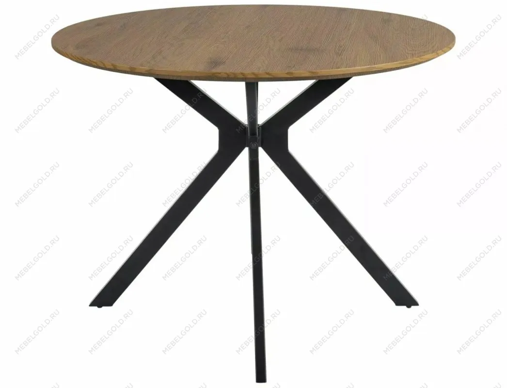 Стол обеденный Signal ASTER 100 (дуб/черный мат) | изображение 1