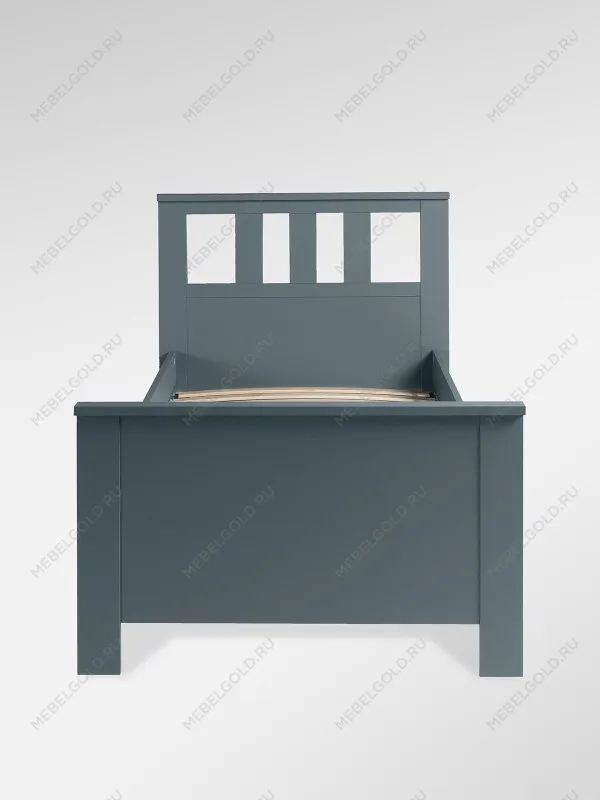 Кровать односпальная Сага, 90х200 см, темно-бирюзовая | изображение 2