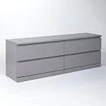 МАЛЬМ / VARMA Комод ИКЕА / IKEA 4D 160х54х40, серый | изображение 1