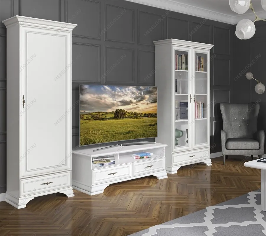 Шкаф Кентаки REG1D1S белый | изображение 1