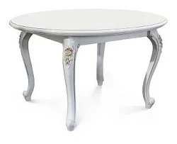 Стол Натали круглый белый глянец - Выставка м. Марьина роща
