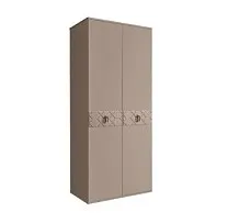 Шкаф 2-х дверный Bogemia Farfalle (Мокка/Хром) БМШ2/2(Fa)