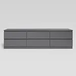 КАСТОР (KULLEN) тумба 6 ящиков серая | изображение 1