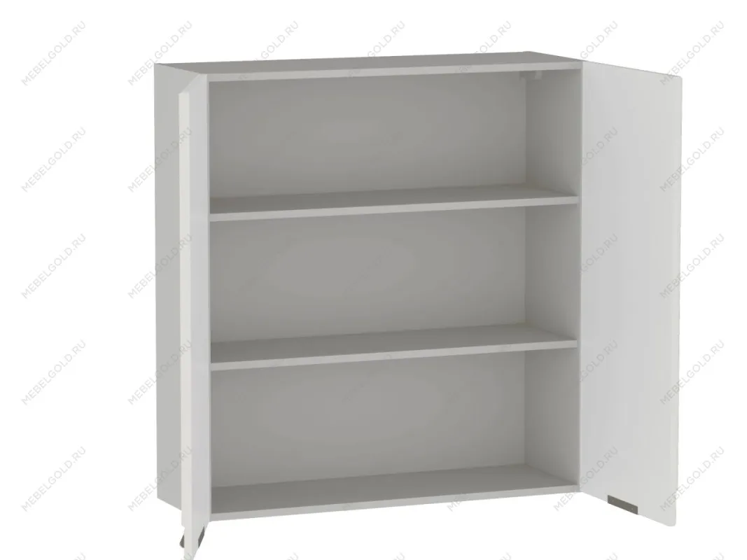 Шкаф 960 2-х дверный ШГ-90, Берта (900*321*960) Экокожа Белый, 25338 | изображение 1