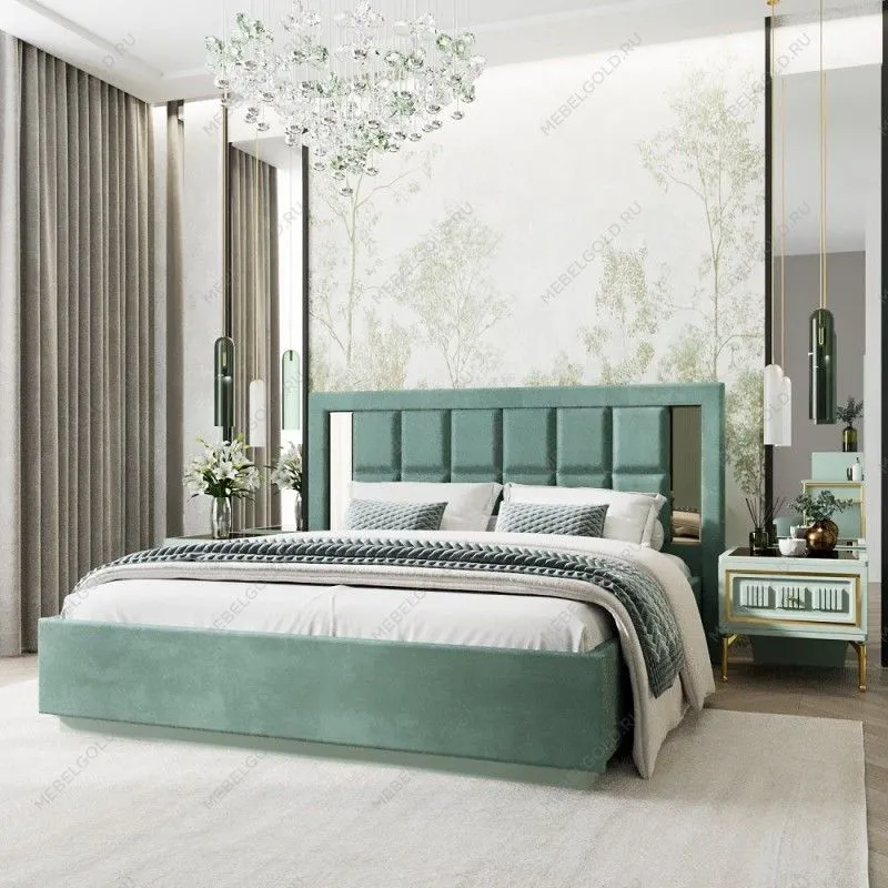 Кровать Замира 180x200 см оливковый | изображение 2