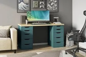 Серо-бирюзовый