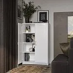 Тумба Сириус, 2 двери, 78х41х124 см, белая | изображение 3