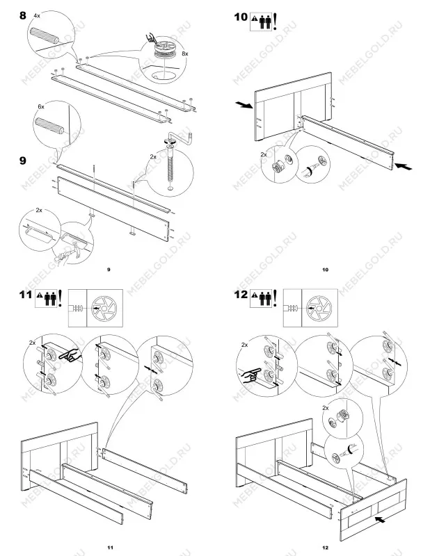 Кровать двуспальная Сириус, 180х200 см, дуб сонома | изображение 26