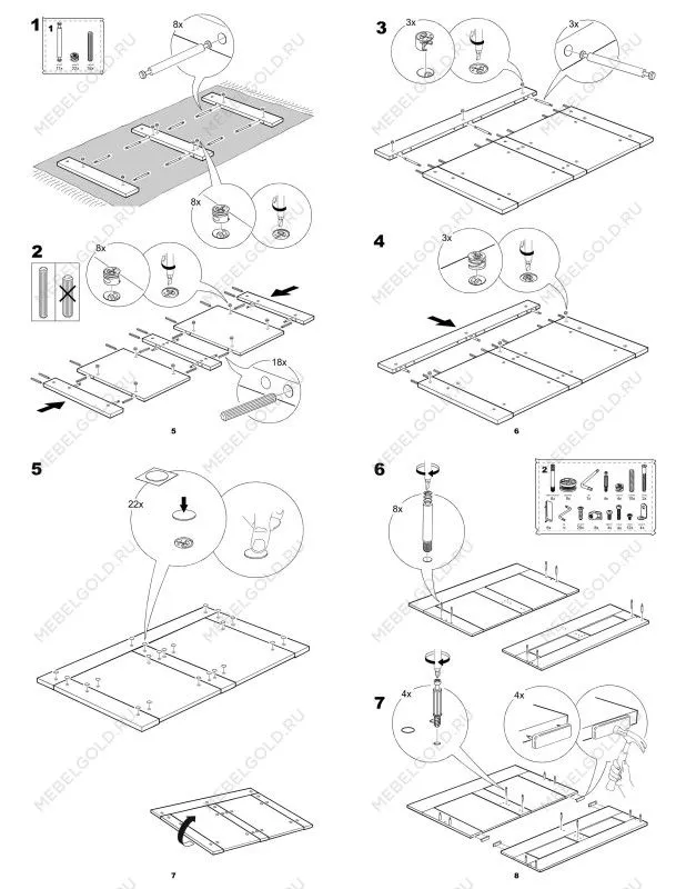 Кровать двуспальная Сириус, 180х200 см, дуб сонома | изображение 25