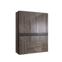 Шкаф 4-х дверный с ящиками Римини СОЛО (Орех империя/Золото) РМШ2/41(s)