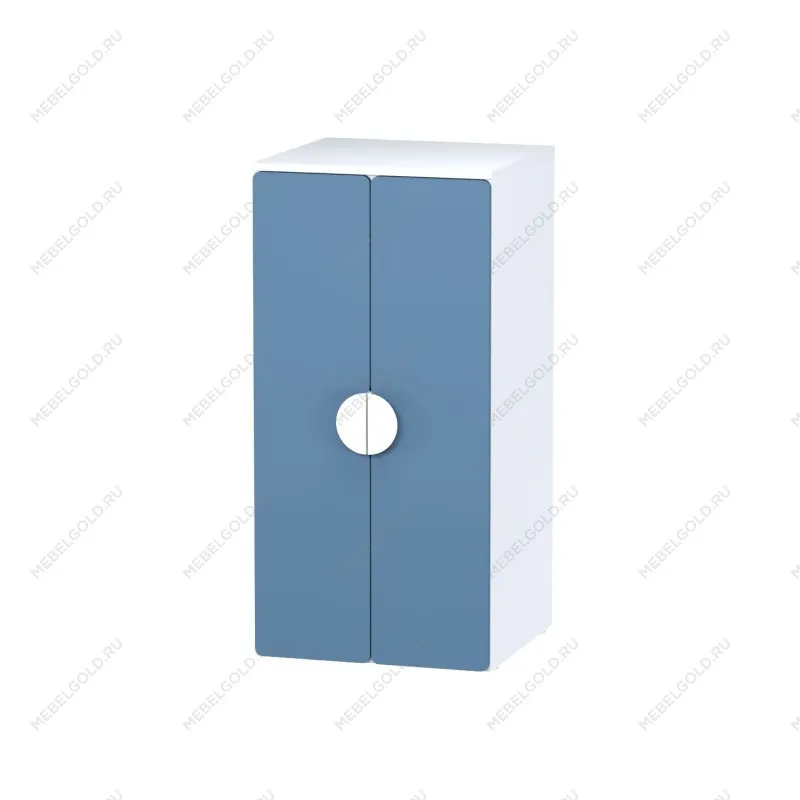ПИКСИ шкаф распашной с 2 дверьми и полкой 60х57х123, озорной василек