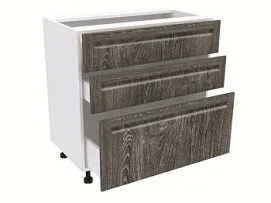 Стол с ящиками СЯ-80, Грей (800*470*820) Шале Серебро, 21417