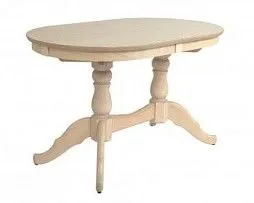 Стол обеденный Овальный-1300 (беленый дуб)