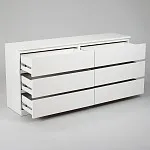 Комод Варма, 6 ящиков, горизонтальный, 160х78х40 см, эмаль белая | изображение 13