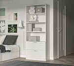 БРИМНЭС / СИРИУС Стеллаж ИКЕА / IKEA 2 ящика 78х190 белый | изображение 4